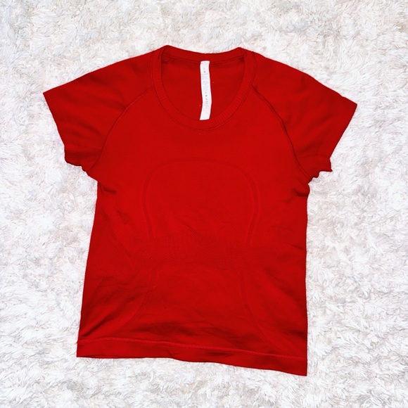 Dark Red Swiftly Tech Short Sleeve *Waist Length Lululemon - Picture 1 of 10